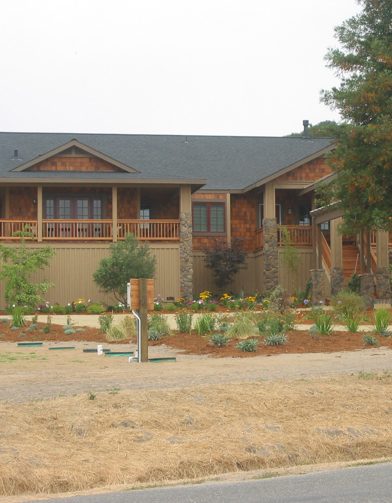 Craftsman lodge with new composition roofing