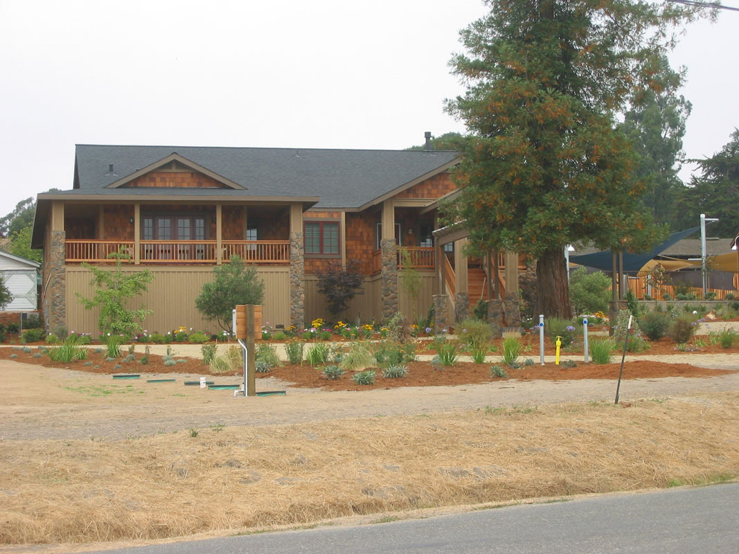 Lodge building with new composition roof