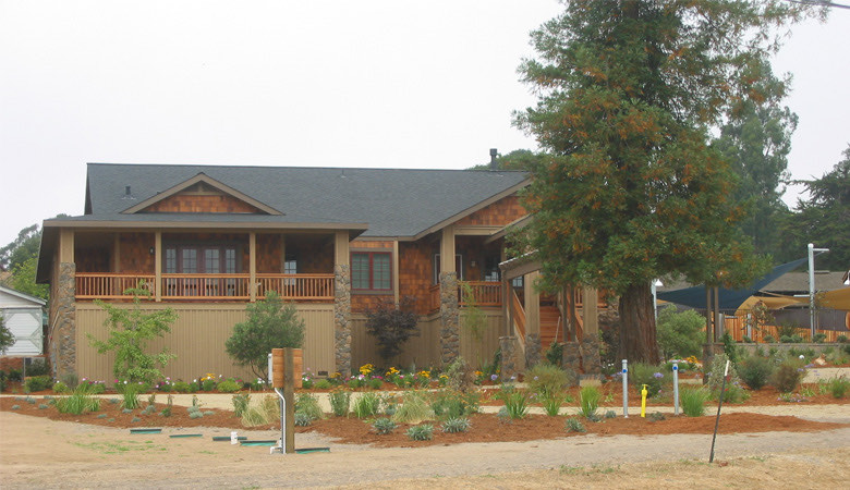 Completed craftsman-style residential roofing project
